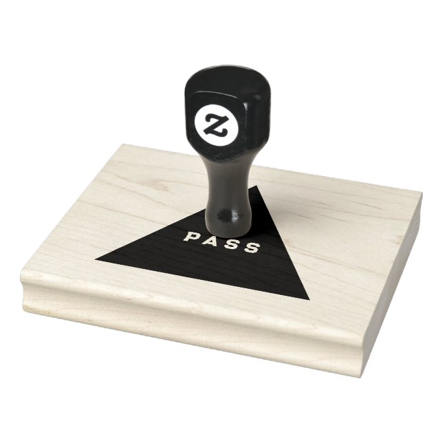 PASS Anpassningsbar Text Emerald Grönt Bläck Woode Stämpel (Stämpel)