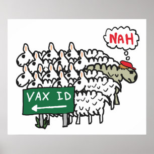 Pass för antivaccin-ID Poster