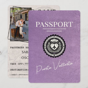 Pass för Lavender Lila Puerta Vallarta Spara Datumet