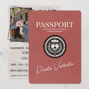 Pass för Light Burgundy Puerta Vallarta Spara Datumet