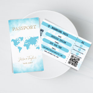 Pass för pass för passerkort för världskarta över visitkort