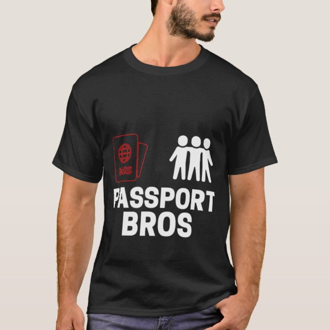 Pass för Passport Bros T Shirt (Framsida)