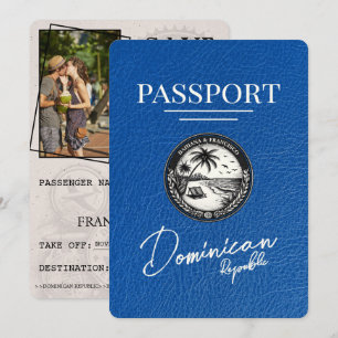 Pass för Royal Blue Dominikanska republiken Spara Datumet