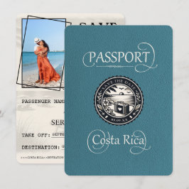 Pass för Teal Costa Rica Spara Datumet