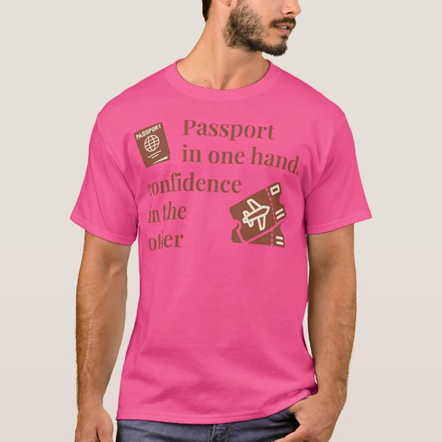 Pass i en hand - Motiveringsdesign för WOM T Shirt (Framsida)