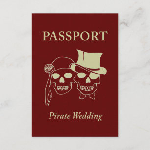 pass till ett piratbröllop inbjudningar