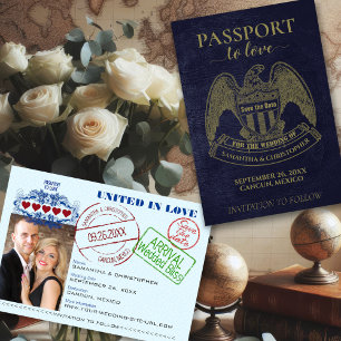 Pass till Kärlek Roligt Destinationsbröllop Spara Datumet