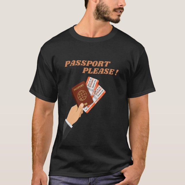 Pass, Wanderlats Travel T Shirt (Framsida)