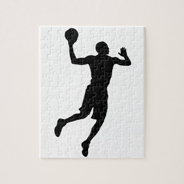 Passa Art Basketboll Player Silhouette Pussel (Vertikal)