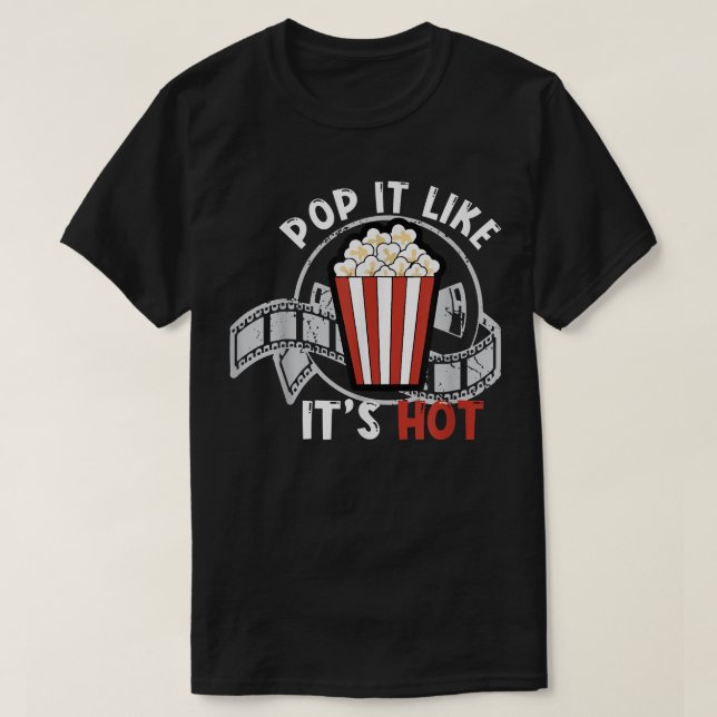 Passa den som hettens film i familjen... lustig po t shirt (Design framsida)