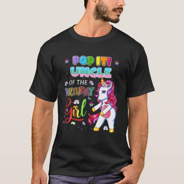 Passa det, morbror i födelsedagsflickans familj Mo T Shirt (Framsida)