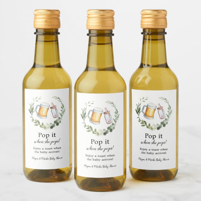 Passa det när hon gör det. vinetikett (Flaskor)