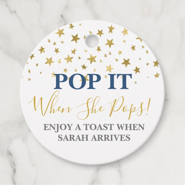 Passa det när hon pockar pojken gåvor etiketter (Framsida)