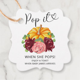 Passa det när hon pumpar pumpa gåvor etiketter