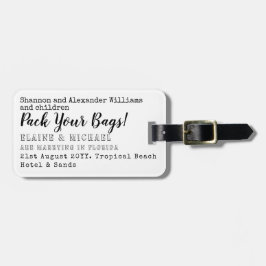 PASSA DIN BAGS! Unikt Spara datummål Bagagebricka