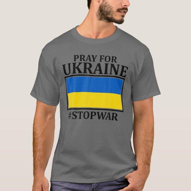 Passa för fred i Ukraina, inte Krig stoppa Krig fr T Shirt (Framsida)