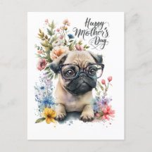 Passa för Mors dag med blommor för hundälskare
