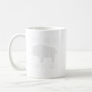 Passa inte Fluffy Cow Bison Buffalo National P Kaffemugg