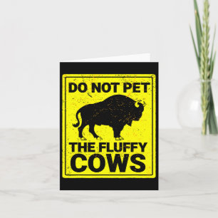 Passa inte fluffy Cows-nuny Bison Halloween Kort
