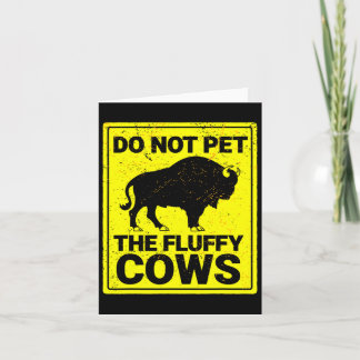 Passa inte fluffy Cows-nuny Bison Halloween Kort