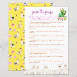 Passa priset Baby Shower Game - Colorful Llama