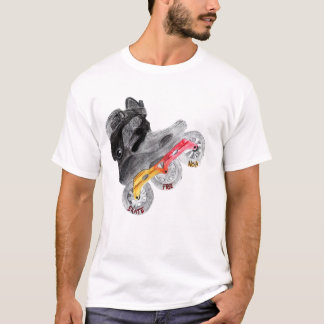 Passade fri Nola för skridskon logotyp T Tee