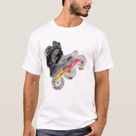 Passade fri Nola för skridskon logotyp T Tee Shirt