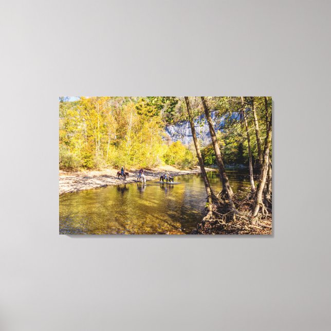 Passage av Buffalo-floden Canvas (Framsida)