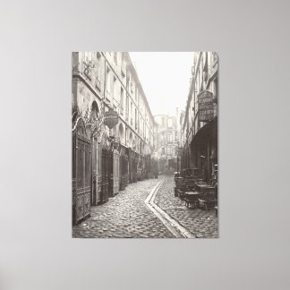 Passage du Dragon, Paris 1800-talets foto Canvastryck
