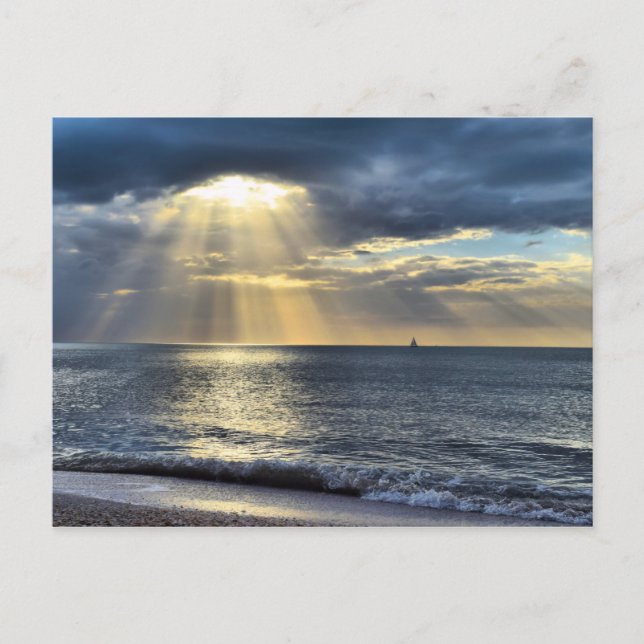 Passage in i solnedgången - vykort (Framsida)