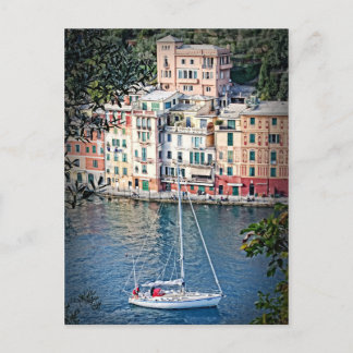 Passage till Portofino, italienskt vykort