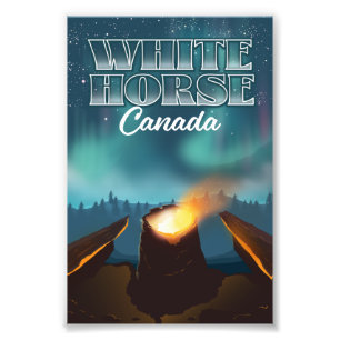 Passageraraffisch för White Horse Canada Fototryck