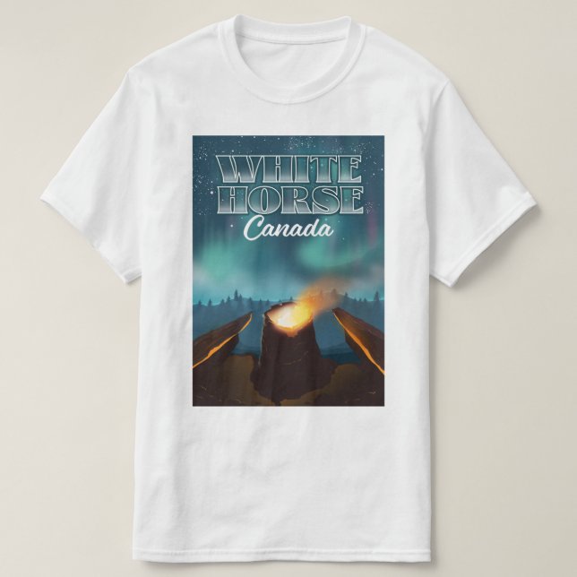 Passageraraffisch för White Horse Canada T Shirt (Design framsida)