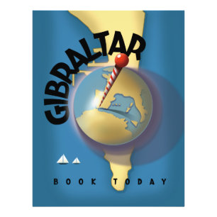 Passageraraffisch i Gibraltar Fototryck