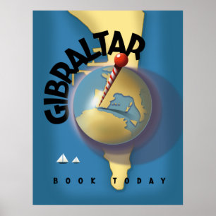 Passageraraffisch i Gibraltar Poster