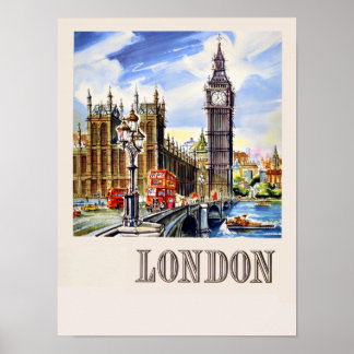 Passageraraffisch i London Poster
