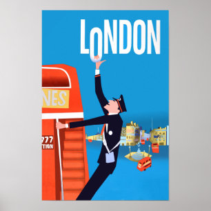 Passageraraffisch i London Poster