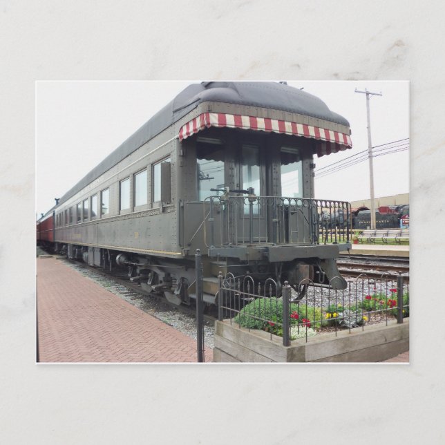 Passagerarbil.  Strasburg Railroad Vykort (Framsida)