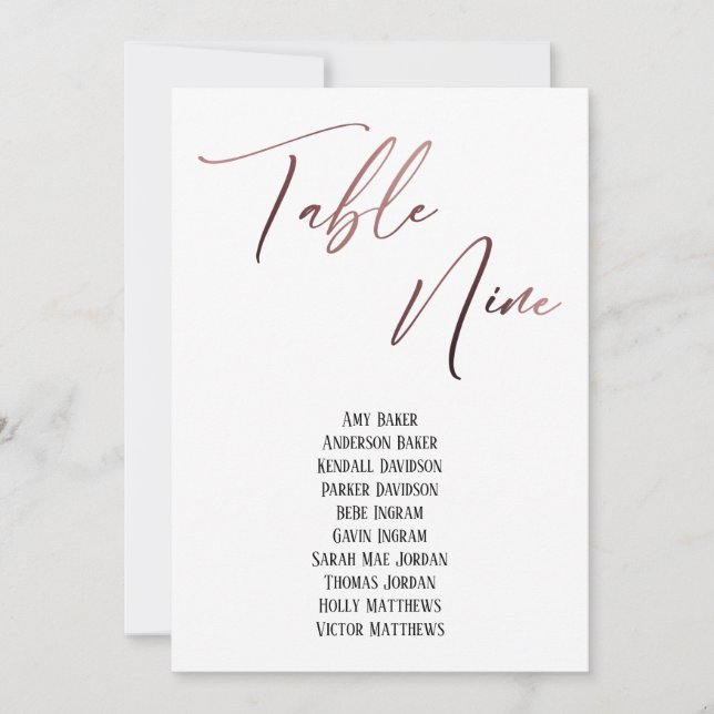 passagerardiagram för Bord Nine-sätet ro Guld (Framsida)