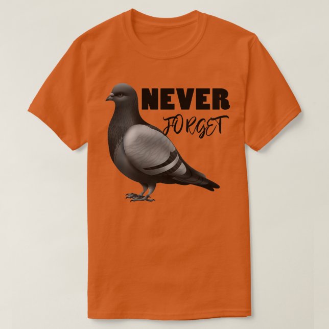 Passagerarduva Glöm aldrig TG 6 T Shirt (Design framsida)