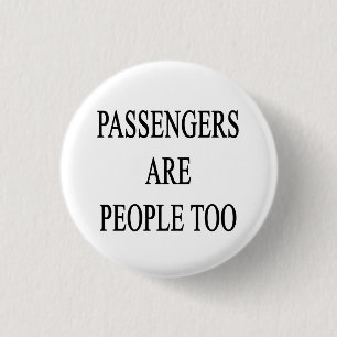 Passagerare är folk reser slogan knapp