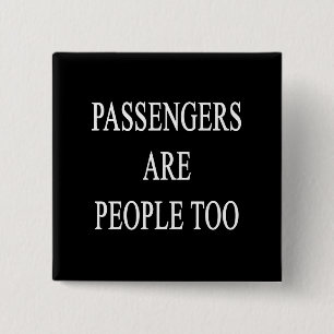 Passagerare är roligt folk reser ordstäv knapp