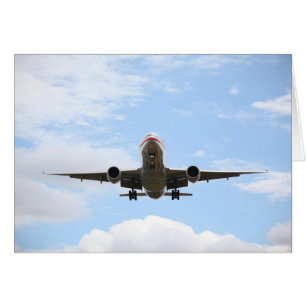 Passagerare Flygplan Hälsningskort
