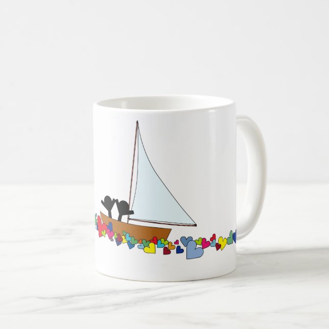 Passagerare genom Kärlek Kaffemugg (Framsida höger)