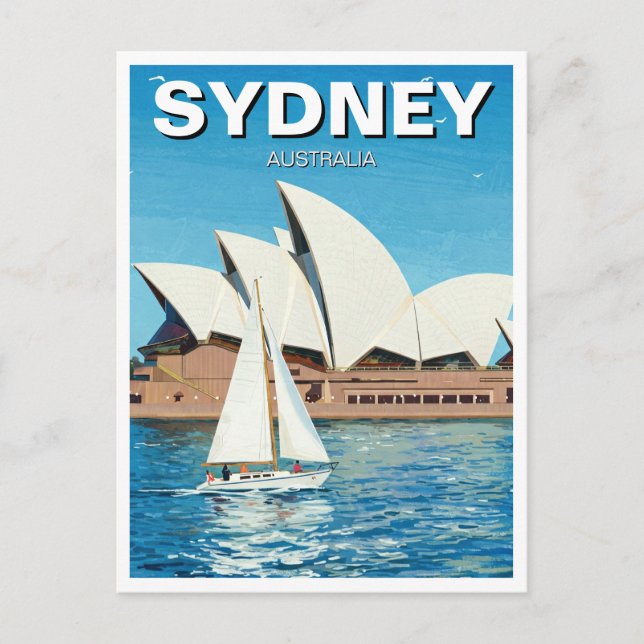 Passagerare i Sydney Australia Travel Vykort (Framsida)