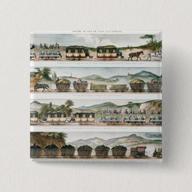 Passagerare och fraktar den första fransken fodrar knapp (Framsida)