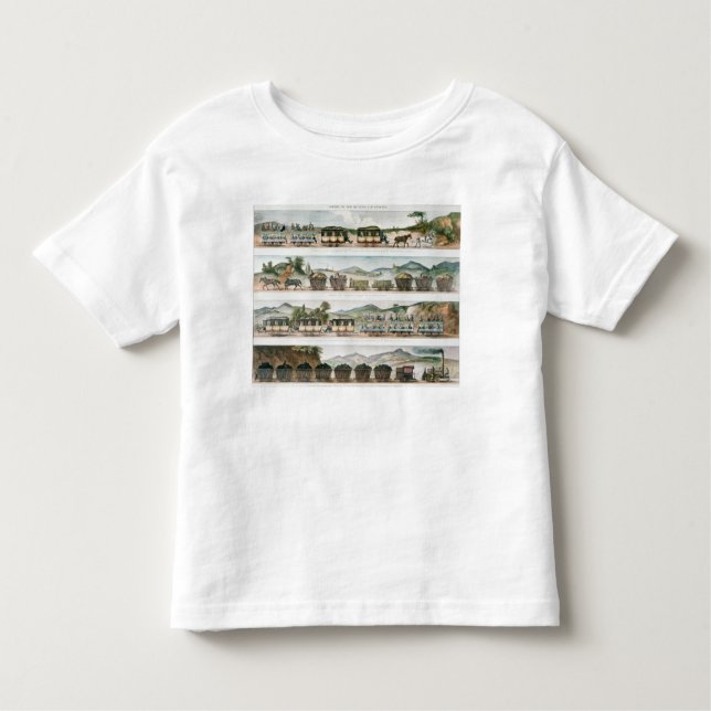 Passagerare och fraktar den första fransken fodrar tee (Framsida)