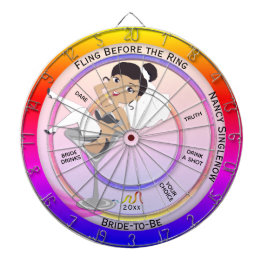 Passagerare vid Ring Bachelorette-partiet Brunett Darttavla