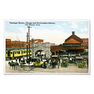 PassagerarestationChicago nordvästlig järnväg Fototryck