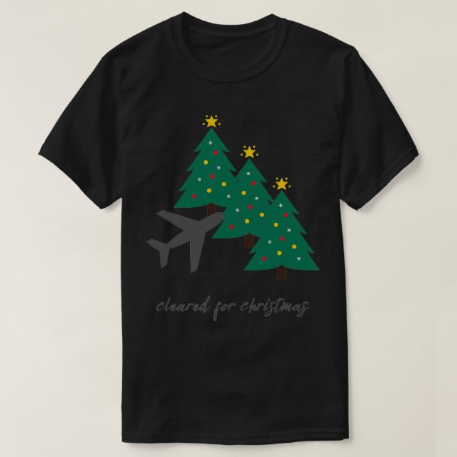 Passagerarflygplan Flygplan träd T Shirt (Design framsida)